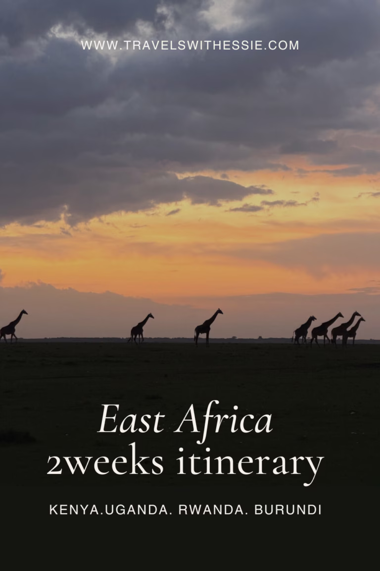 East Africa itinerary